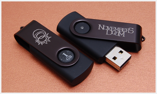 Novembers Doom Spin USB Drives