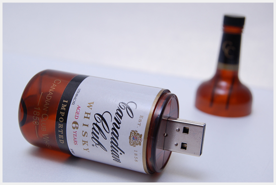 Canadian Club Bottle USB Drives